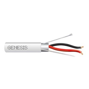 Genesis 32211012 16/2 Stranded Shielded Cable, Plenum, CMP, FT6, 1000' (304.8 m) Reel, Natural