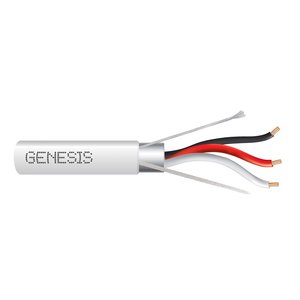 Genesis 32261112 18/3 Stranded Shielded Cable, Plenum, CMP, FT6, 1000' (304.8 m) Pull Box, Natural