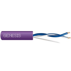 Genesis 32521110 22AWG 1-Pair Stranded Unshielded LonWorks Plenum Cable, 1000' Pull Box, Purple