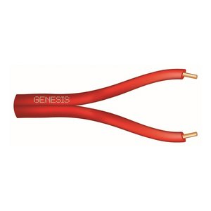 Genesis 44231004 16/2 Solid Fire Alarm Zip Cable, Riser, FPLR, 1000' (304.8 m) Reel, Red