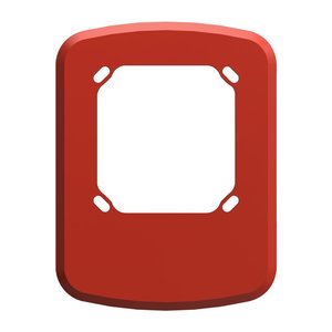 Eaton ELTP-4S-W-R-10PK Eluxa Trim Plate Ceiling Horn, Strobe, Speaker, Chime, 10-Pack, MT Red