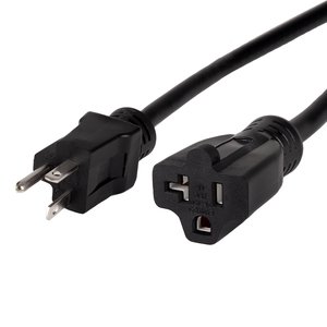 WattBox WB-EXT-20A-15FT 20A Male Power Extension Cord, 15'