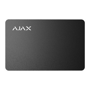 AJAX 42833.89.BL Pass Contactless Card for Security Control, 3-Piece, Black