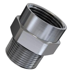 AXIS 02761-001 M25x1.5 to 3/4" NPT Thread Adapter, Nickel-Plated Brass