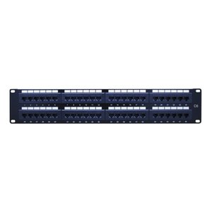Vanco 820668 CAT6 Patch Panel, 2U, 48-Port