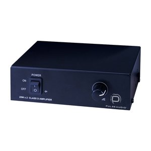 PulseAudio PA2X25 2-Channel Class D Digital Amplifier, 25W, Black