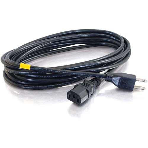 C2G CG03131 14 AWG Premium Universal Power Cord, NEMA 5-15P to IEC320C13, TAA Compliant, 6' (1.8m)