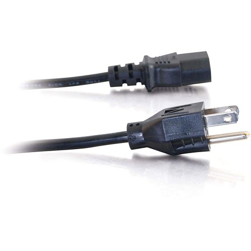 C2G CG03131 14 AWG Premium Universal Power Cord, NEMA 5-15P to IEC320C13, TAA Compliant, 6' (1.8m)