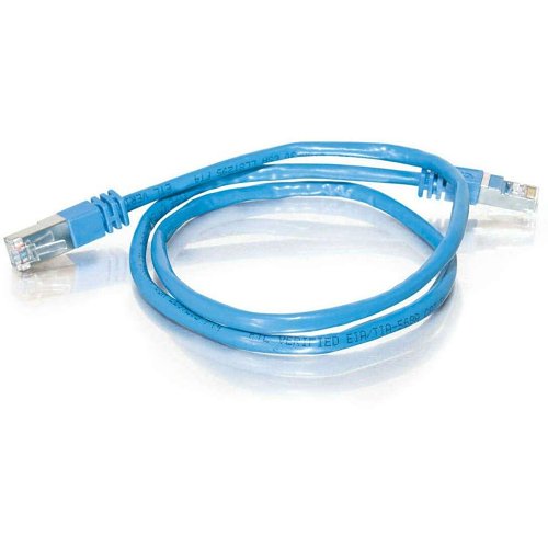 C2G CG27256 CAT5e Snagless Shielded (STP) Ethernet Network Patch Cable, 10' (3m), Blue