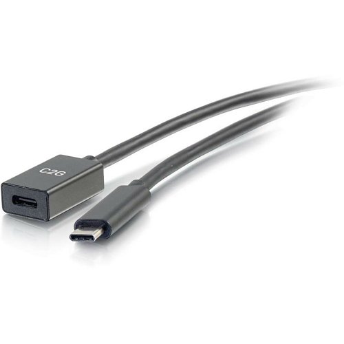 C2G CG28656 USB-C to C 3.1 (Gen 1) Male to Female Extension Cable, 5Gbps, 3' (0.9m)