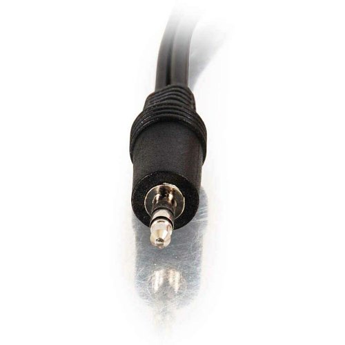 C2G CG40422 Value Series One 3.5mm Stereo Male To Two RCA Stereo Female Y-Cable, 0.5' (0.15m)