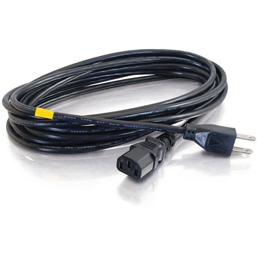 C2G CG53406 8 AWG Universal Power Cord, NEMA 5-15P to IEC320C13, TAA Compliant, 12' (3.7m)