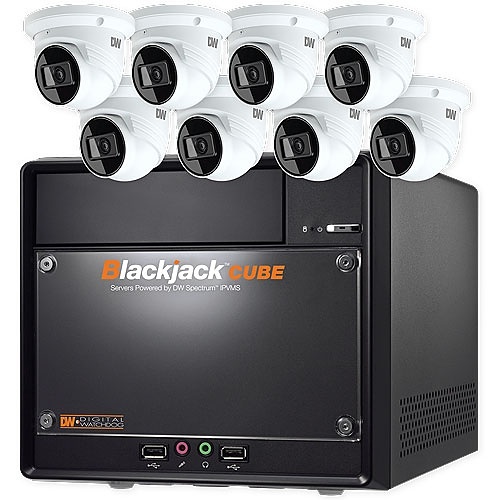 Digital Watchdog DW-CUFTKIT68  Bundle (8) 6K-MT95Wi28T 5MP 2.8mm Fixed Lens Vandal Turret Cameras (1) 6K-BJCUBE6T 6TB HDD NVR