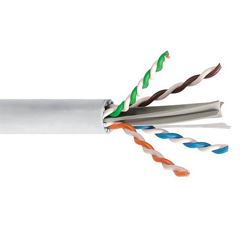 ICC ICCABP6AWH 650MHz CAT6A Bulk Cable with 23 AWG UTP Solid Wires, CMP Jacket, 1000', White