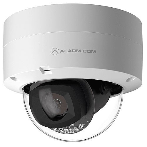 Alarm.com ADC-VC847PF Pro Series 1080p Indoor/Outdoor Dome POE Camera with Varifocal Lens, Includes White and Gray Covers