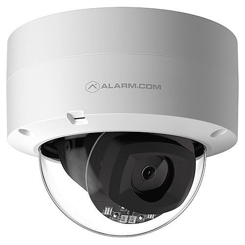 Alarm.com ADC-VC847PF Pro Series 1080p Indoor/Outdoor Dome POE Camera with Varifocal Lens, Includes White and Gray Covers