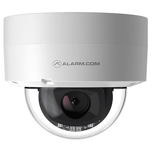 Alarm.com ADC-VC847PF Pro Series 1080p Indoor/Outdoor Dome POE Camera with Varifocal Lens, Includes White and Gray Covers