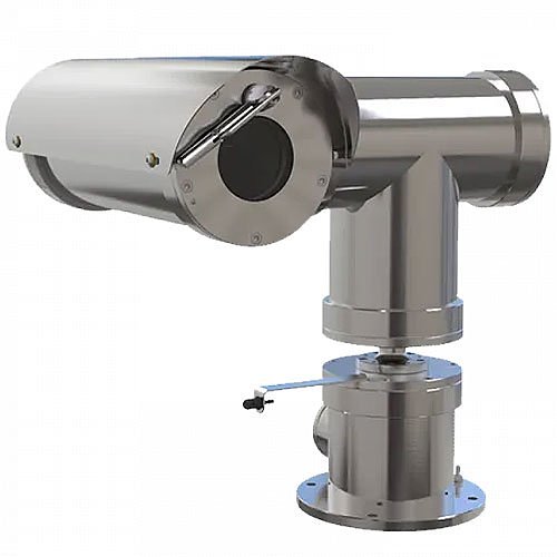 Hanwha TNU-X6320E1F2WT2-C 2MP Explosion-Proof WDR PTZ Positioning Camera Station with 32x Optical Zoom, -60� Temperature Rating, 4.44-142.6mm Lens