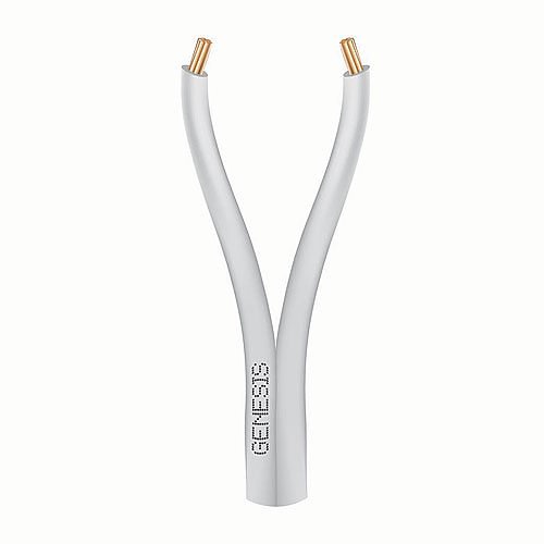 Genesis 10025501 22/2 Stranded General Purpose Zip Cable, 500' (152.4m) REELEX Pull Box, White