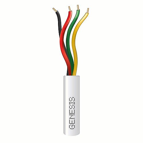 Genesis 11035801G 22/4 Solid General Purpose Cable, 500' (152.4m) Speed Bag, White