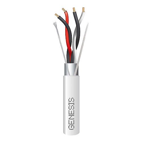 Genesis 32811112 22AWG 2P Stranded Shielded Plenum Cable, 1000' (304.8m) REELEX Pull Box, Natural White