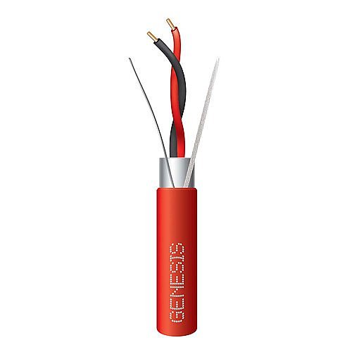 Genesis 55541004 14 AWG 1P Solid Shielded NYC Local Law 39 Fire Cable, 1000' (304.8m) Reel, Red