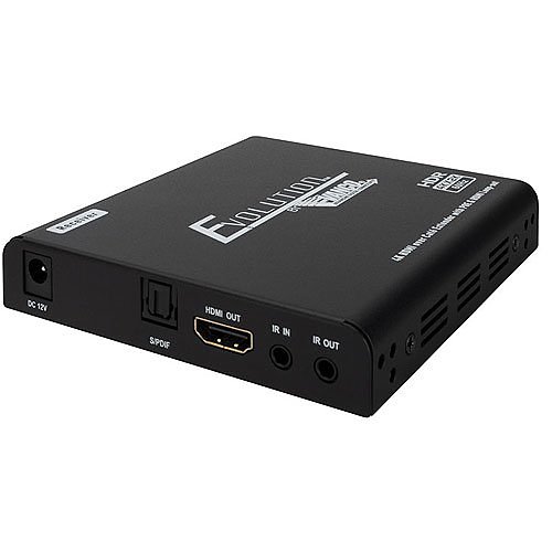 Evolution EV4K7014 4K 1x4 HDMI Splitter Over Cat6 Cable with HDMI Loop-out