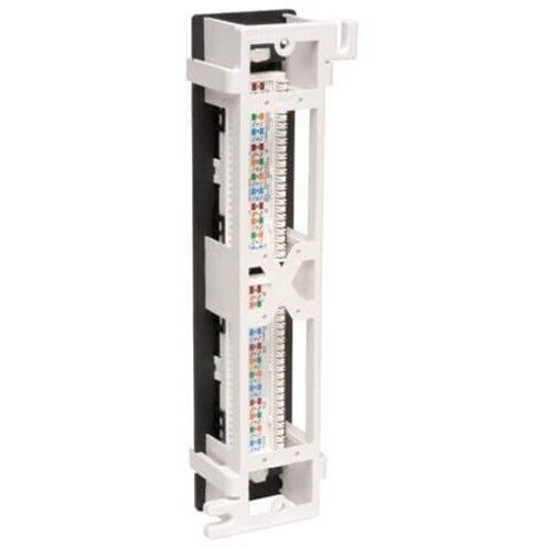 Tripp Lite N250-012 CAT6/CAT5 Wall-Mount Vertical, 12-Port 110 Patch Panel, TAA