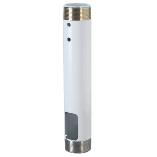 Chief CMS018W Fixed Extension Column, 18" with 1.5" NPT on Both Ends, TAA Compliant, White