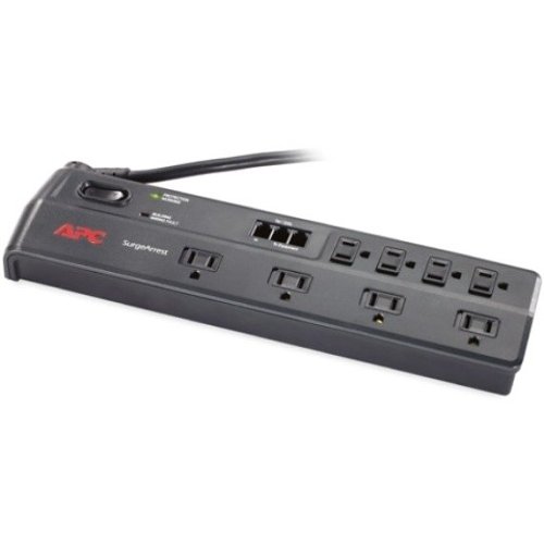 APC P8T3 Home Office SurgeArrest 8 Outlet with Phone (Splitter) Protection, 120V