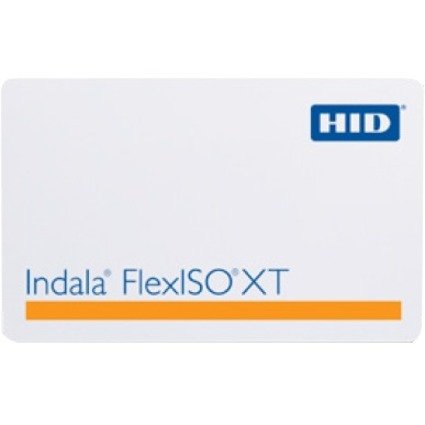 HID FPIXT-SSSCNA FlexISO XT Composite Proximity Card, Standard, Programmed, Low Frequency 125 kHz, Glossy Front and Back with Indala Logo, Position 3/Standard Location Marking, No Slot