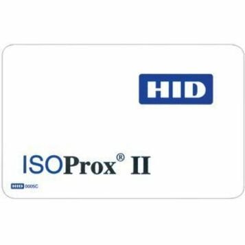 HID 1386LGGMV ISOProx II 1386 Printable Proximity Card, Programmed, Glossy Front and Back, Matching Numbers, Vertical Slot