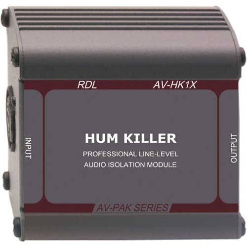RDL  AV-HK1X HUM KILLER Audio Isolation Transformer with XLR Input and Output