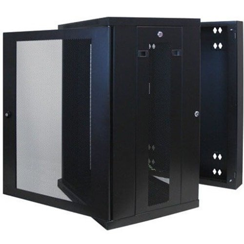 Tripp Lite SRW18US 18U SmartRack Wall Mount Cabinet with Low Profile Switch Depth and Hinged Back