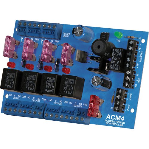 Altronix ACM4 Access Power Controller, 4 Fused Relay Outputs, Board
