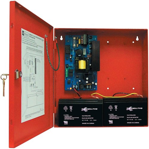 Altronix AL600ULXR Power Supply/Charger, Single Class 2 Output, 12/24VDC at 6A, Red BC300 Enclosure
