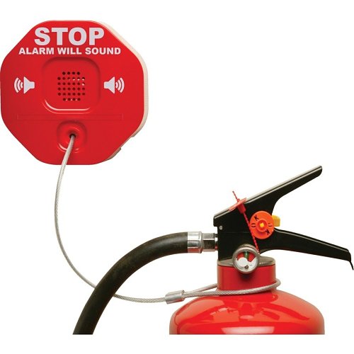 STI STI-6200 Fire Extinguisher Theft Stopper, Alarm, Red