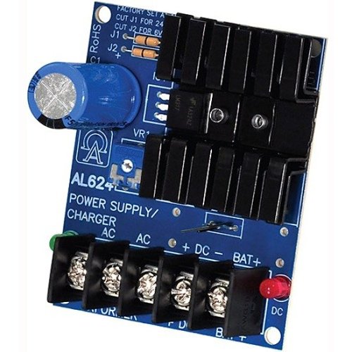 Altronix AL624 Linear Power Supply/Charger, Single Class 2 Output, 6/12/24VDC at 1.2A, 16 to 24VAC, Board