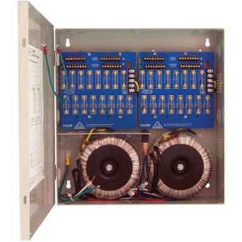 Altronix ALTV2432600UL CCTV Power Supply, 32 Fused Outputs, 24/28VAC at 25A, 115VAC, BC300 Enclosure