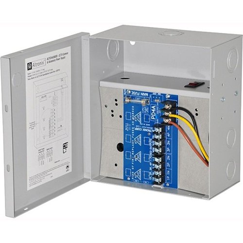 Altronix ALTV244300CB CCTV Power Supply, 4 PTC Outputs, 24/28VAC at 12.5A, 115VAC, BC100M Enclosure