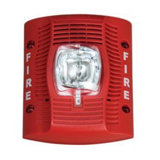 System Sensor SPSRK-R SpectrAlert Advance Red Outdoor Speaker Strobe, Standard CD, "FIRE" Marking (Replacement Model)