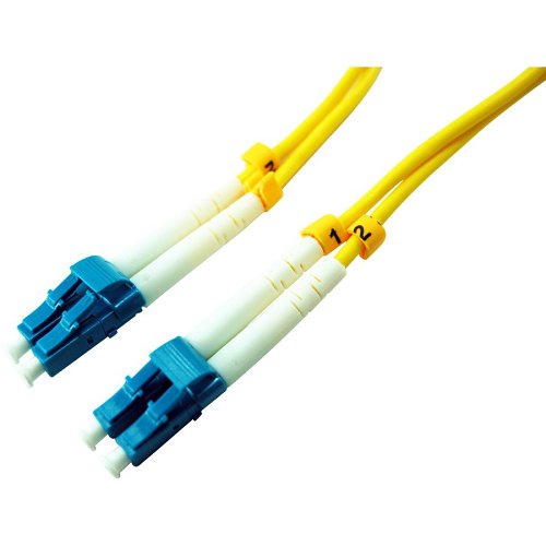 Comprehensive LC-LC-SM-5M LC/LC Micron Duplex 9/125 Single Mode Fiber Patch Cable, 3.0 mm, Yellow
