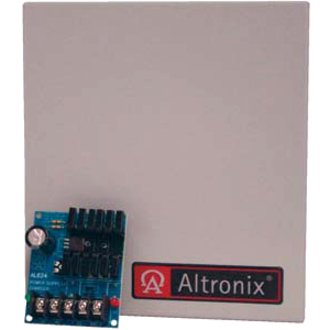 Altronix AL624E Linear Power Supply/Charger, Single Class 2 Output, 6/12/24VDC at 1.2A, 16 to 24VAC, BC100, Enclosure