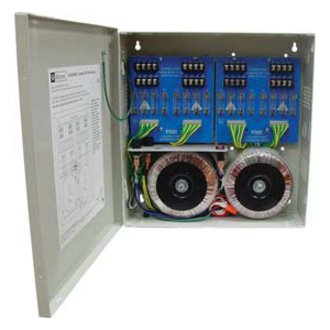 Altronix ALTV2416ULCBI CCTV Power Supply, 16 Isolated PTC Class 2 Outputs, 24VAC at 25A, 115VAC, BC300 Enclosure (Replaces ALTV2416CBI)