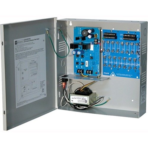 Altronix ALTV615DC416UL CCTV Power Supply, 16 Fused Outputs, 6-15VDC at 4A, 115VAC, BC300 Enclosure