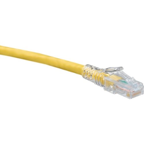 Leviton 6D460-7Y eXtreme CAT6 SlimLine Boot Patch Cord, 7', Yellow