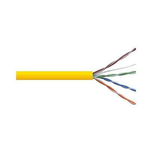 Remee 6BNSM2Y CAT6 Plenum Cable, 23/4 Solid BC, No Spline, CMP, 1000' (304.8m) Pull Box, Yellow