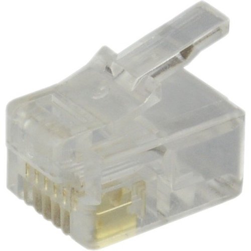 DataComm 20-5701 RJ11 Molded Plug For Round Cable 4 Conductor
