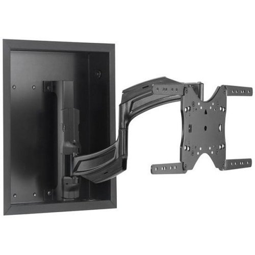 Chief TS218SU Thinstall Medium Dual Swing Arm Wall Display Mount, 18" Extension, for TVs 32-55", Black