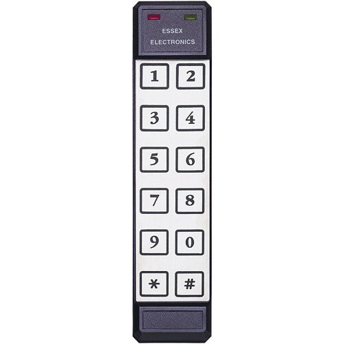 Essex KTP-4852-LI RS-485 Thinline 2x6 Keypad Reader, Mullion Mount, Black Illuminated Overlay
